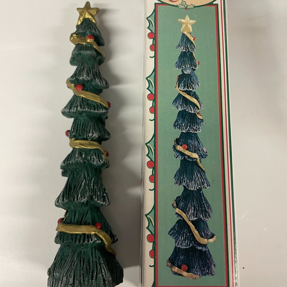 Vintage Christmas Tree Candle Molded NEW